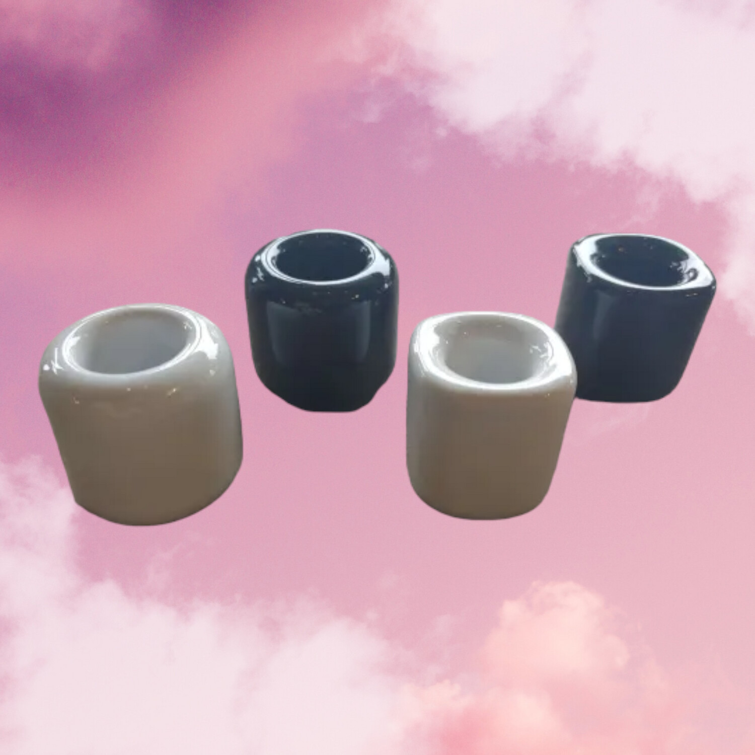 Ceramic Chime Candle Holders