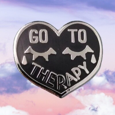 Go To Therapy Enamel Pin by Hazel Newlevant