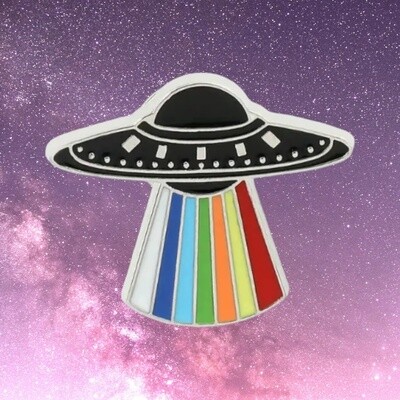 UFO Rainbow Pin
