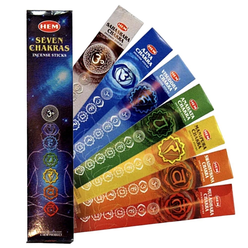 Seven Chakras Incense Sticks Box