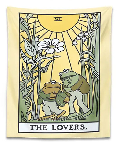 Frog and Toad Lovers Tapestry