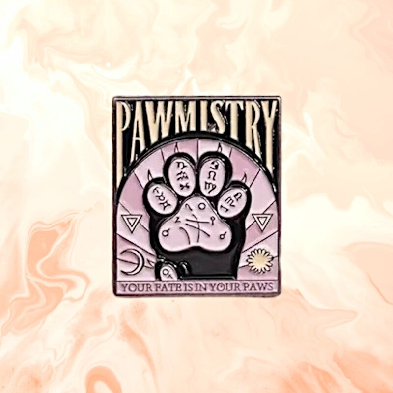 Pawmistry Cat Tarot Pin, Design: Pawmistry