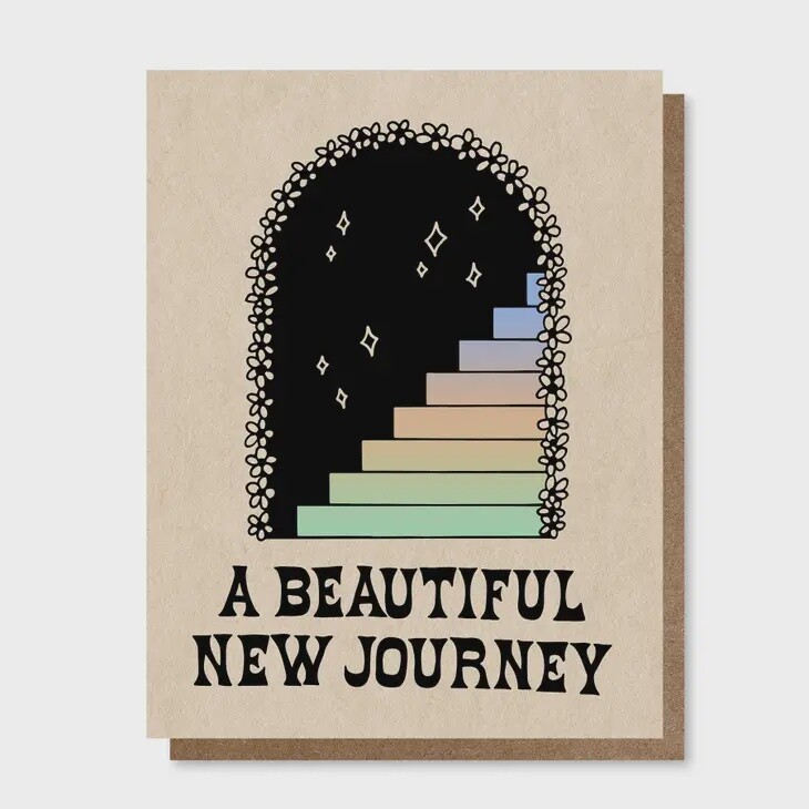 Beautiful New Journey Greeting Card