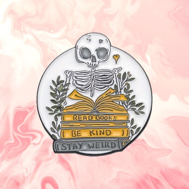 Skeleton Reader Pin, Design: Read Books