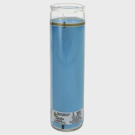 Light Blue Jar Candle