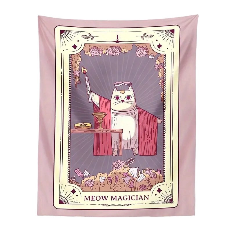 Meow Magician Tapestry