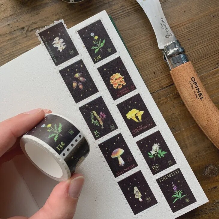 Foraging stamp washi tape