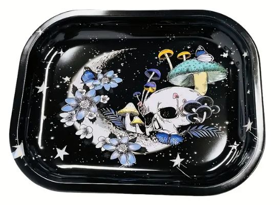 Aluminum Tray, Design: Skeleton Mushroom