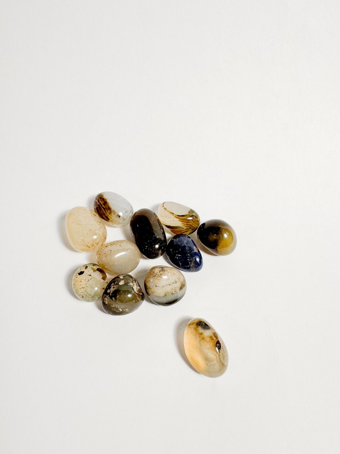 Gray Agate Tumbled Stone