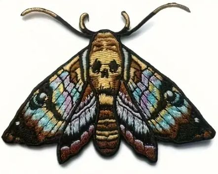 Embroidered Patch: Moth