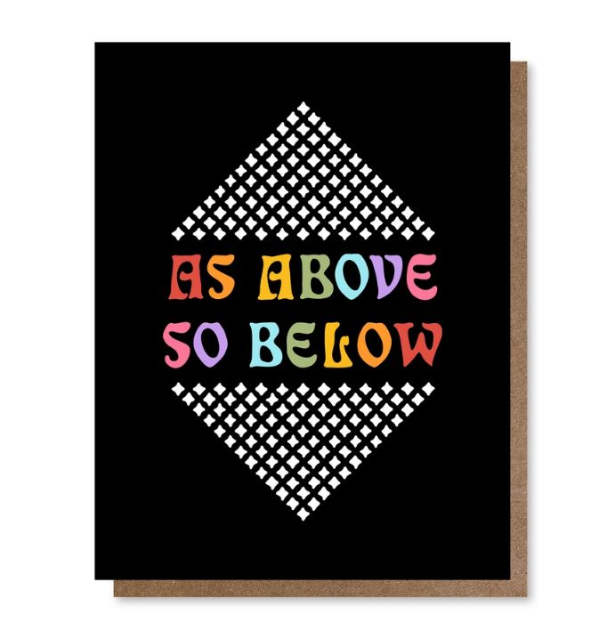 As Above So Below Greeting Card