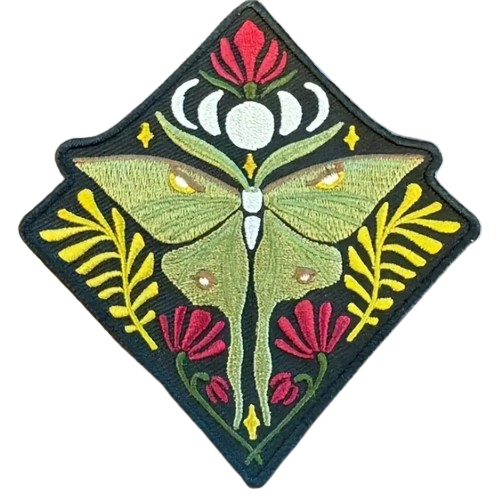 Embroidered Patch: Luna Moth
