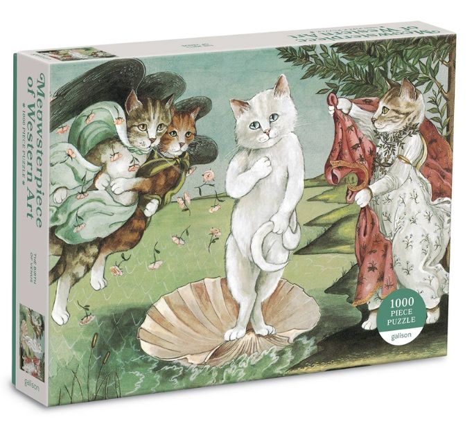 Birth of Venus Meowsterpiece 1000 Piece Puzzle
