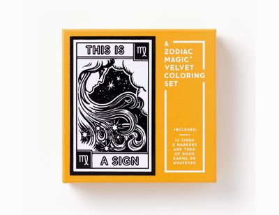 This Is A Sign Zodiac Velvet Coloring Set