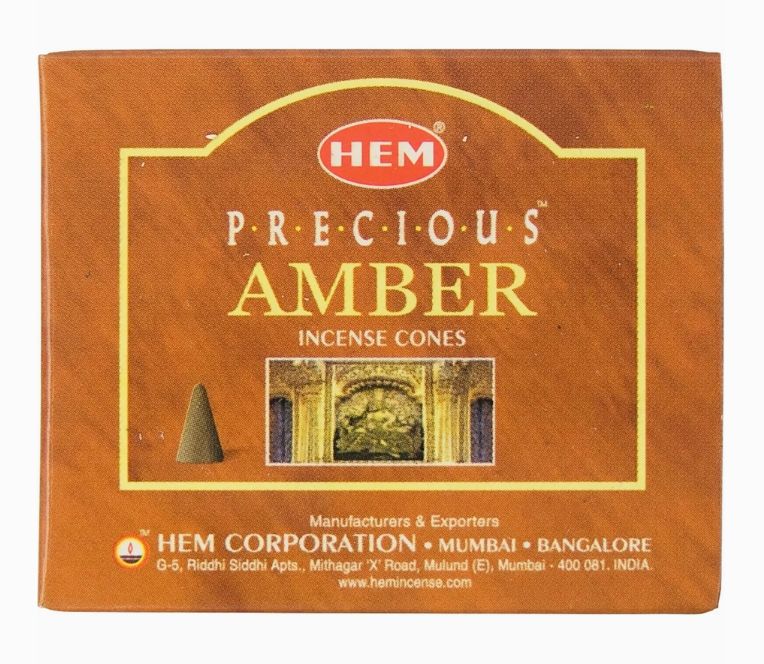 Precious Amber Incense Cones