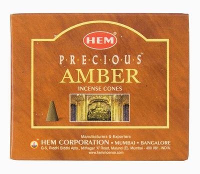 Precious Amber Incense Cones