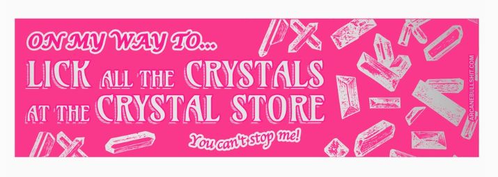 Crystal Licker Pink/Silver Bumper Sticker