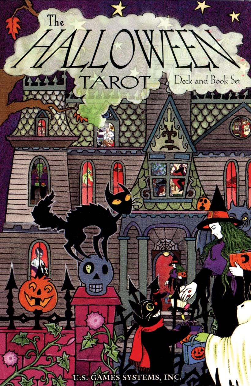 Halloween Tarot Deck + Book Set