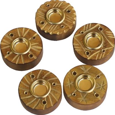 Wood Circular Incense Burner
