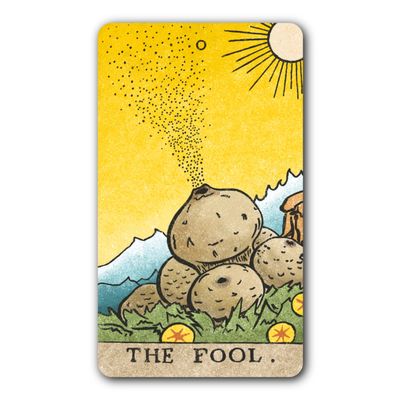 The Fool Fungi Arcana Sticker