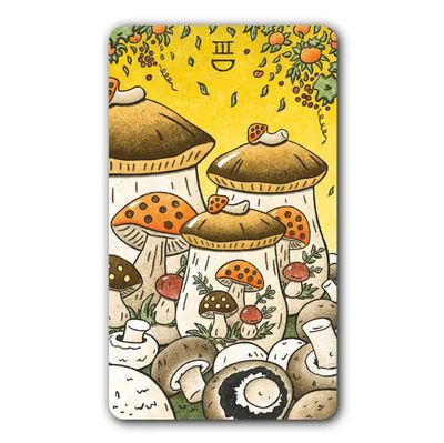 Three of Cups Fungi Arcana Sticker