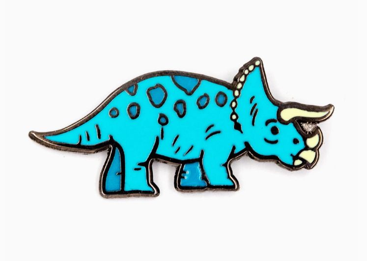 Triceratops Pin