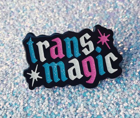 Trans Magic Enamel Pin