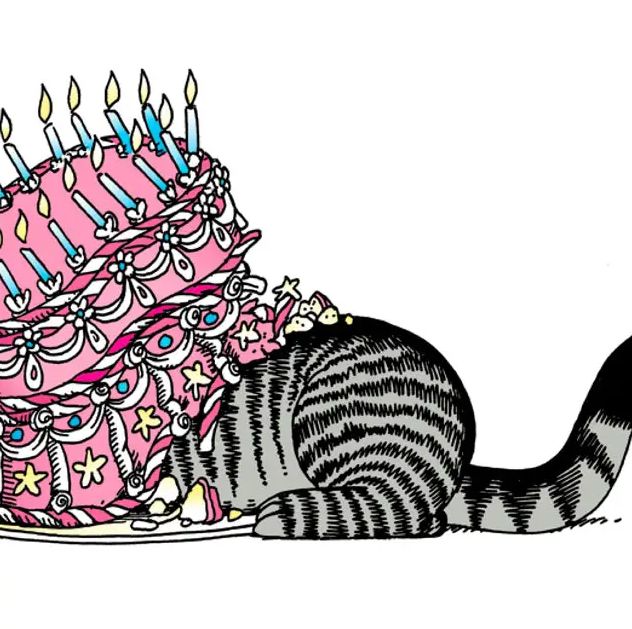 B. Kliban Cat Undercaking Birthday Card