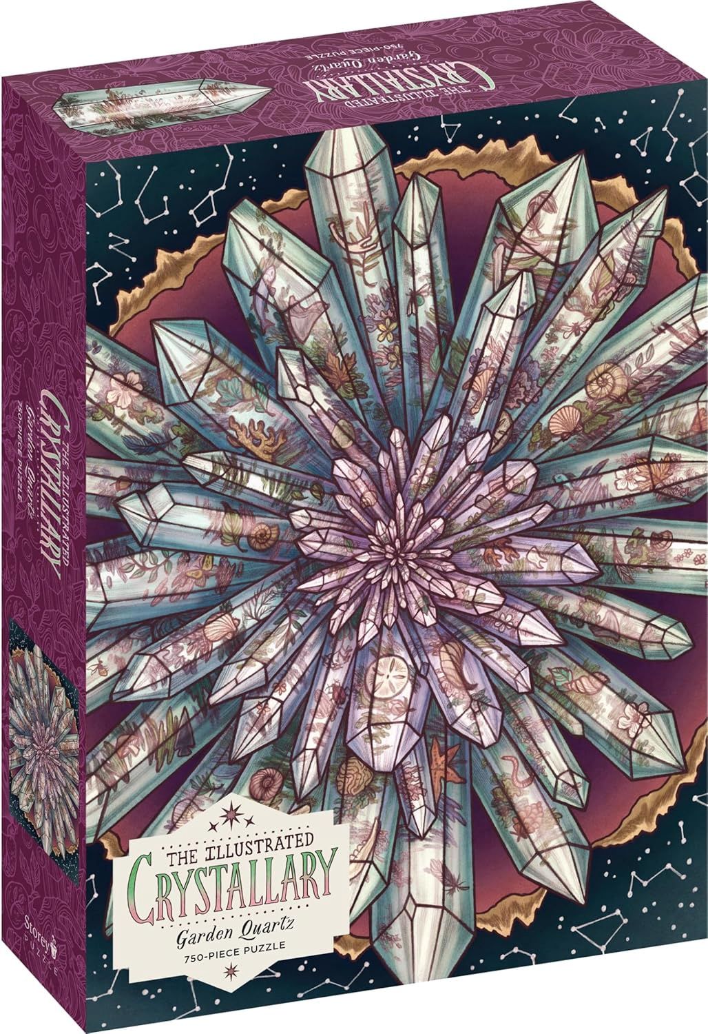 Illustrated Crystallary: Garden Quartz 750 Piece Puzzle