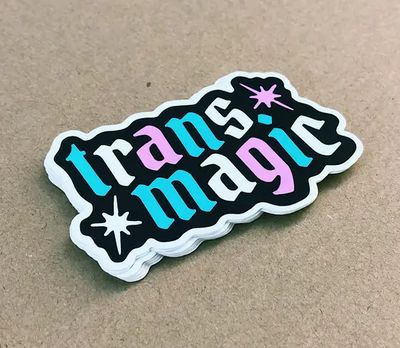 Trans Magic Glossy Sticker
