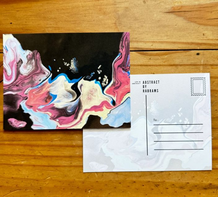 Abstract Galaxy Postcard