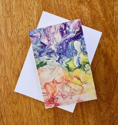 Rainbow Blank Greeting Card