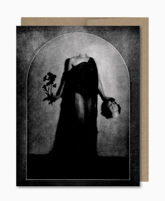 Head &amp; Flowers Card