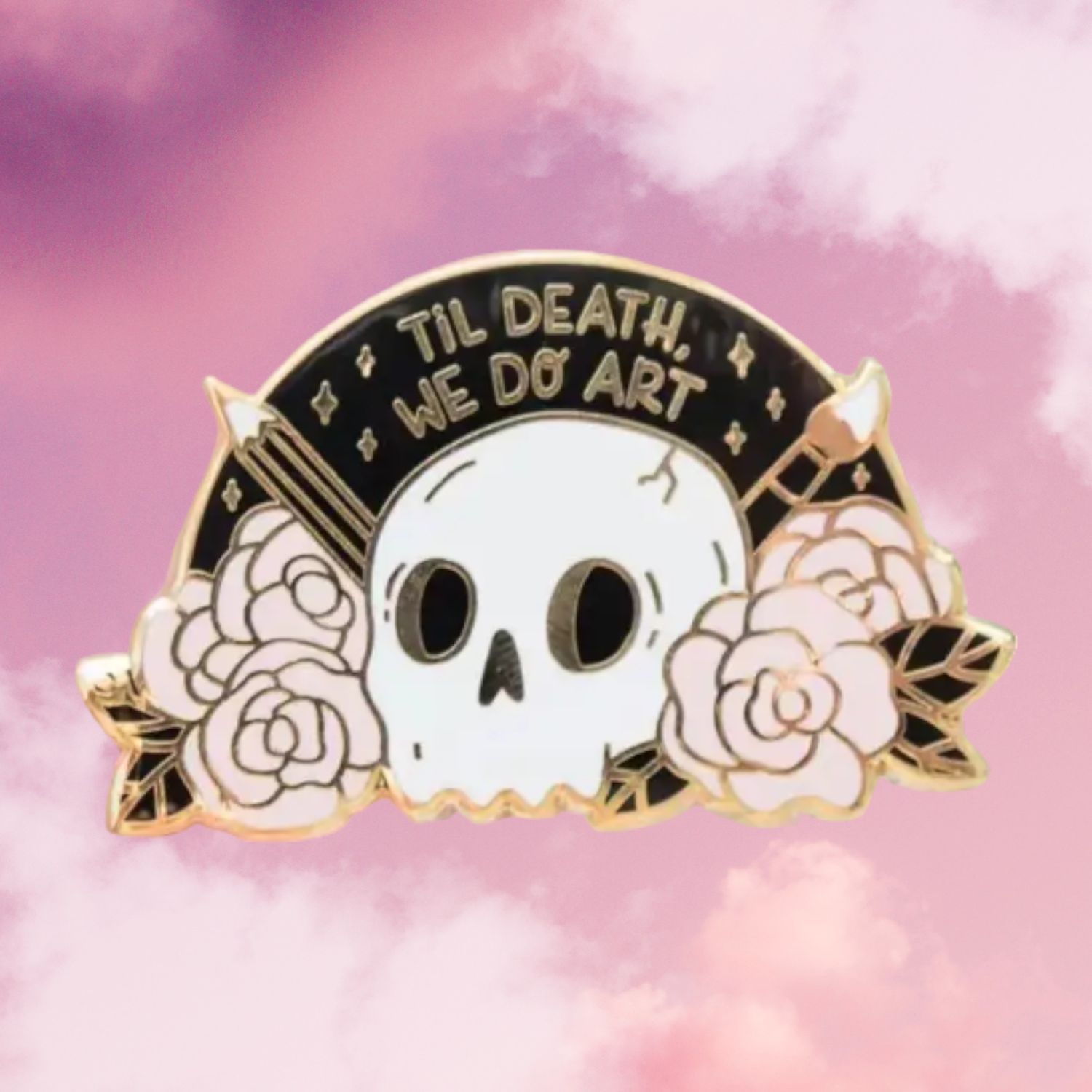 Til Death Do We Art Pin