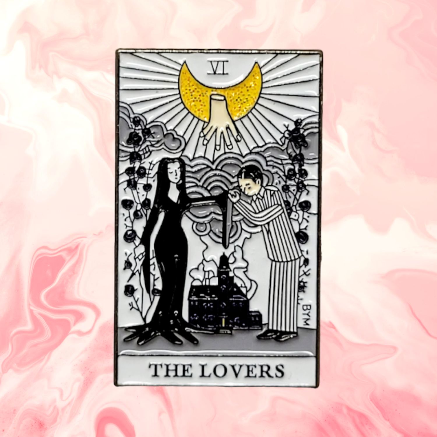 Addams Lovers Tarot Pin