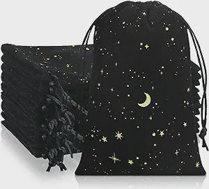 Moon and Stars Velvet Pouch