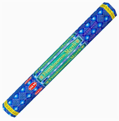 Frankincense &amp; Myrrh Incense Sticks hex pack