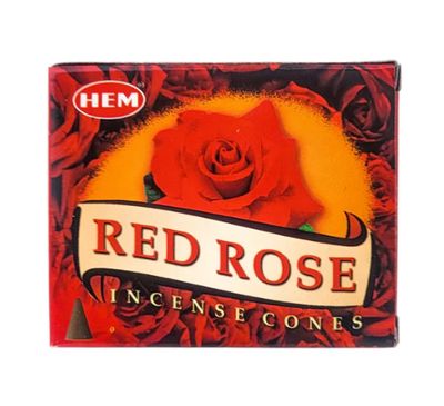 Red Rose Incense Cones
