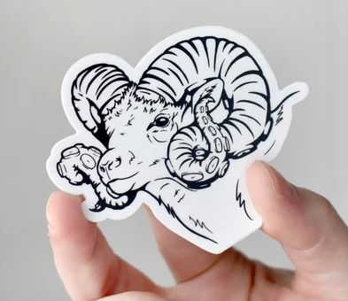 Lofty Dog Vinyl Stickers, Design: Sheepish