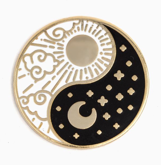Yin Yang Sun &amp; Moon Pin