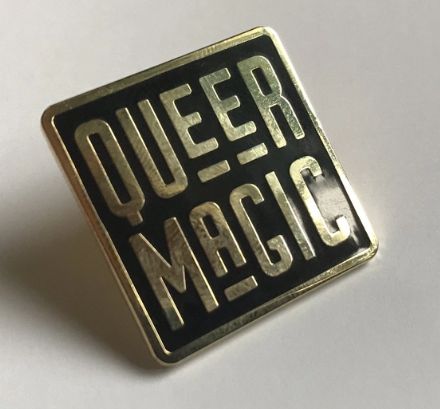 Queer Magic Square Pin, Colour: Black