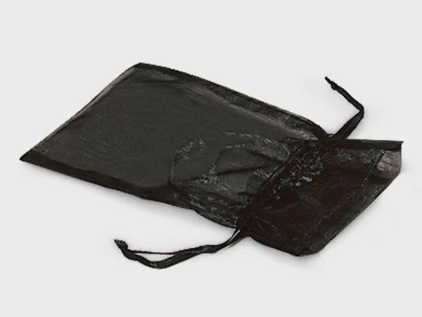 Organza Pouch 4x6", Colour: Black
