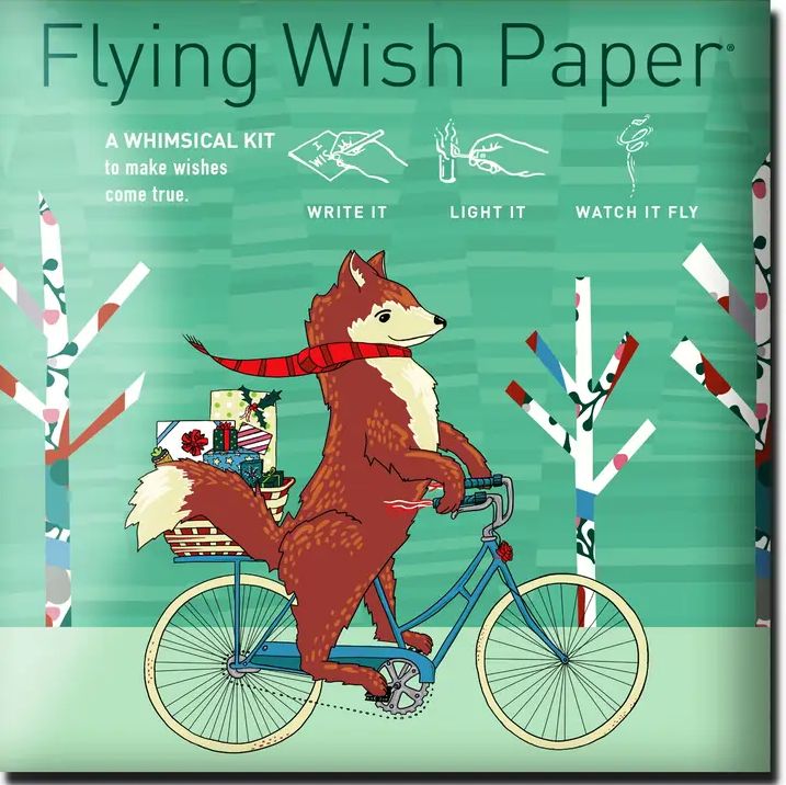 Mr. Fox Flying Wish Paper