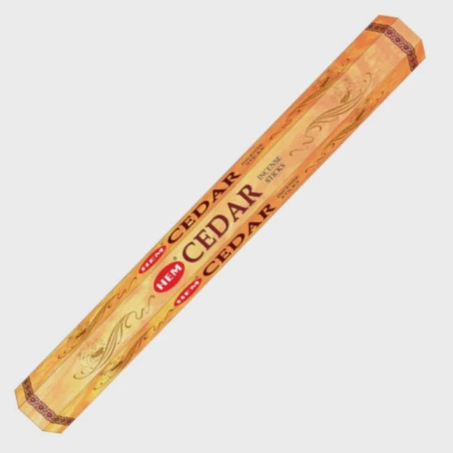 Cedar Incense Sticks hex pack