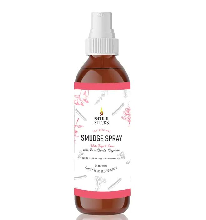 White Sage &amp; Rose Spray
