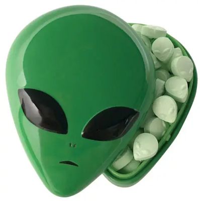 Alien Head Sour Hard Candy