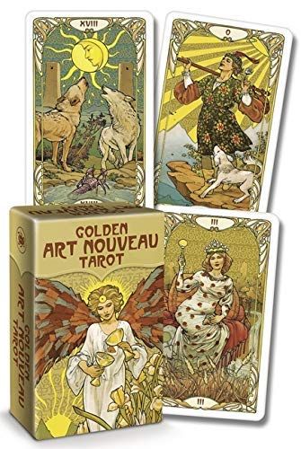 Golden Art Nouveau Tarot Mini Deck