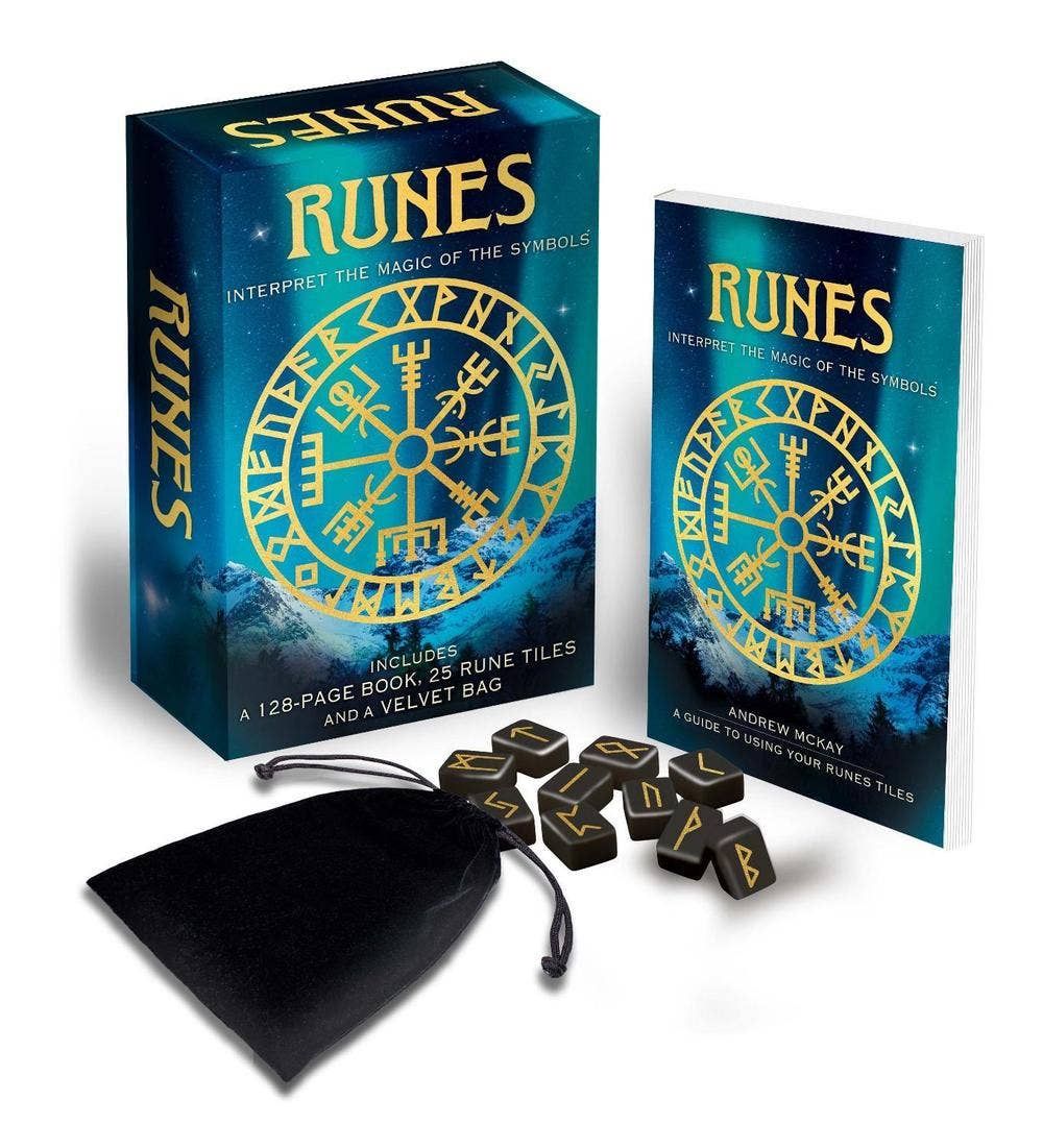 Runes Book &amp; Card Deck (Arcturus Oracle Kits)