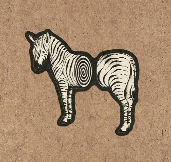 Zebra Sticker
