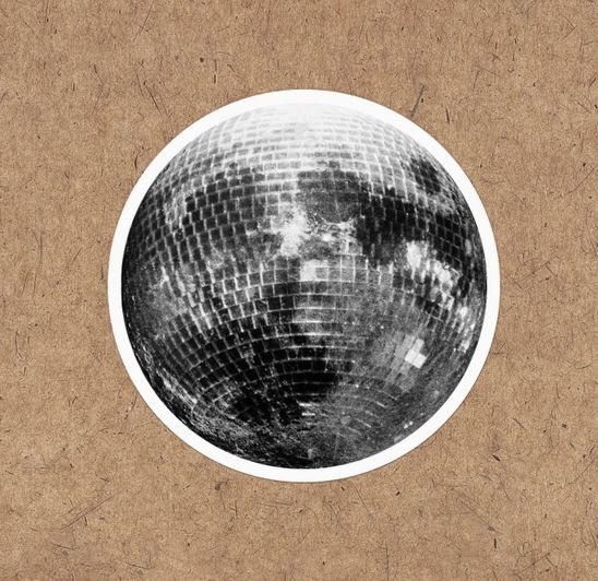 Disco Moon Sticker